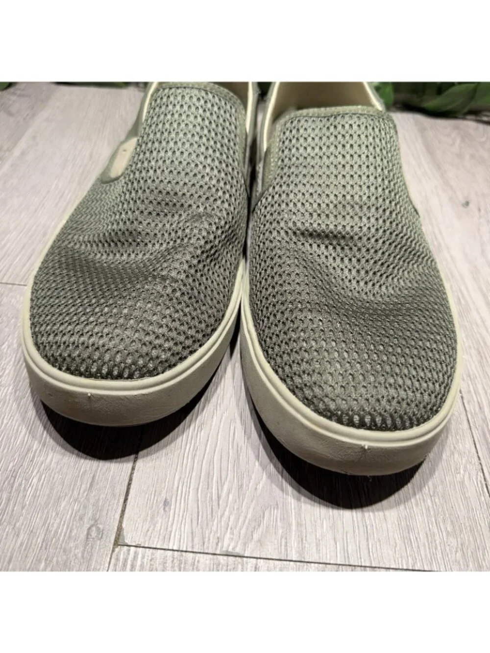 Olukai Lae‘ahi Mesh Slip On Shoes Mens Size 10.5 Green Beach Casual